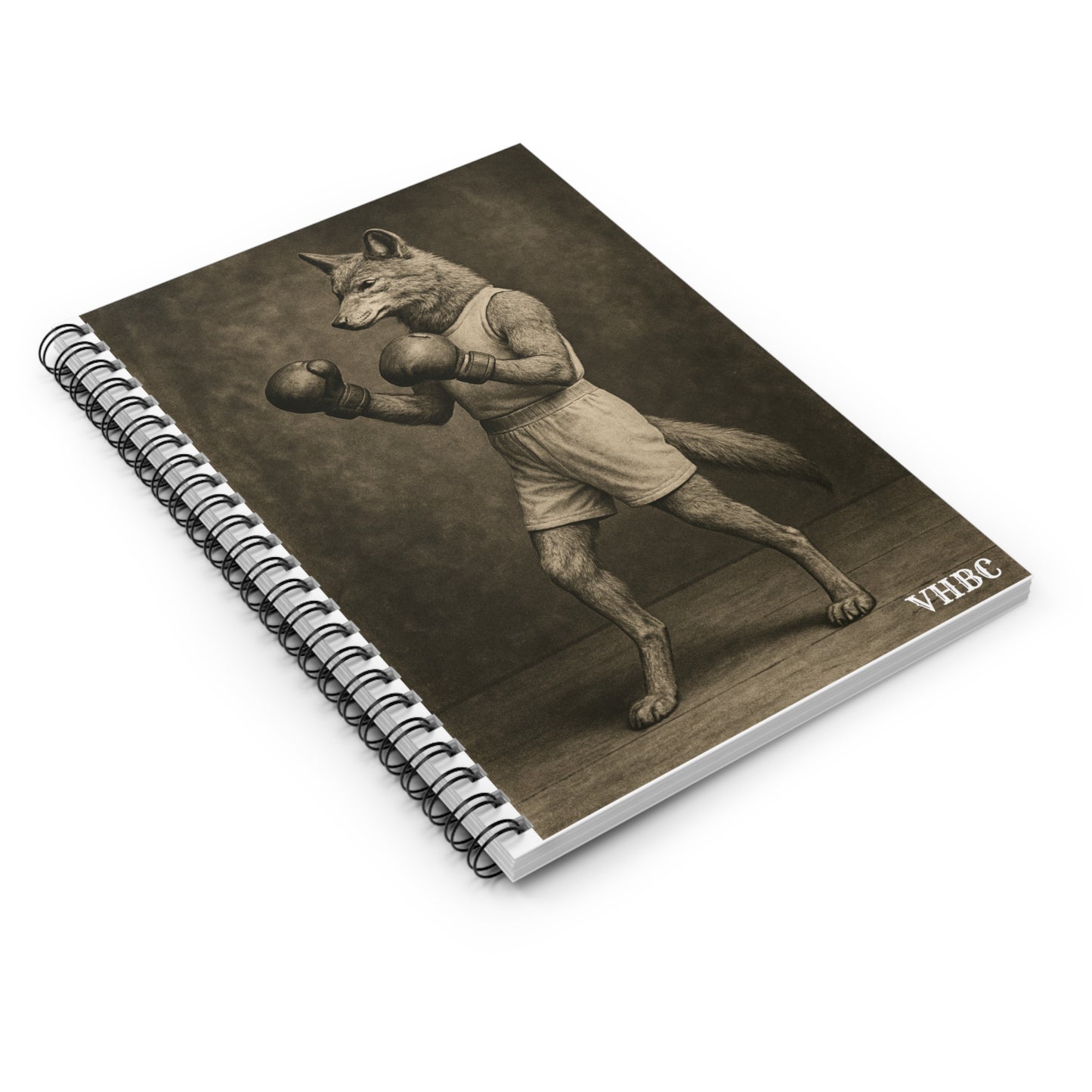 Boxing Coyote Spiral Training Notebook - Victor Heights Boxing Club