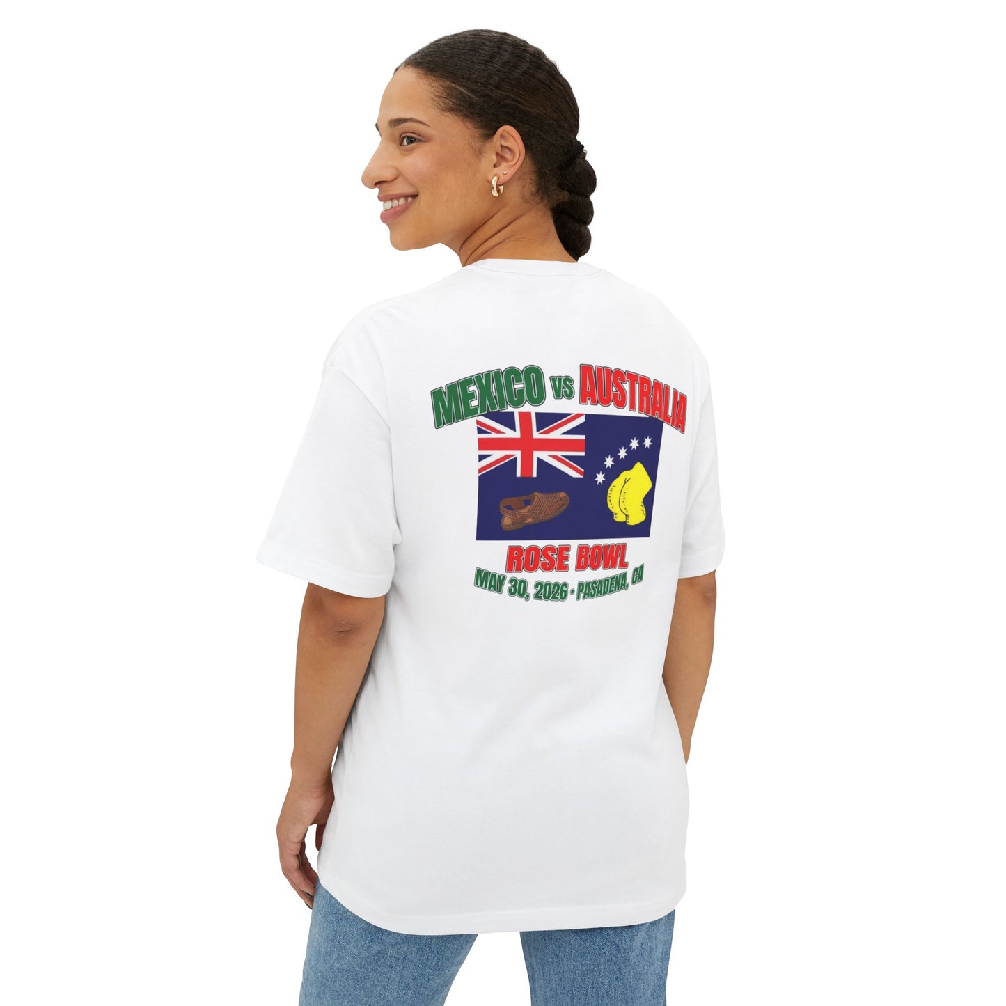Rose Bowl Soccer Tee — Mexico vs Australia Match Shirt (May 30, 2026)