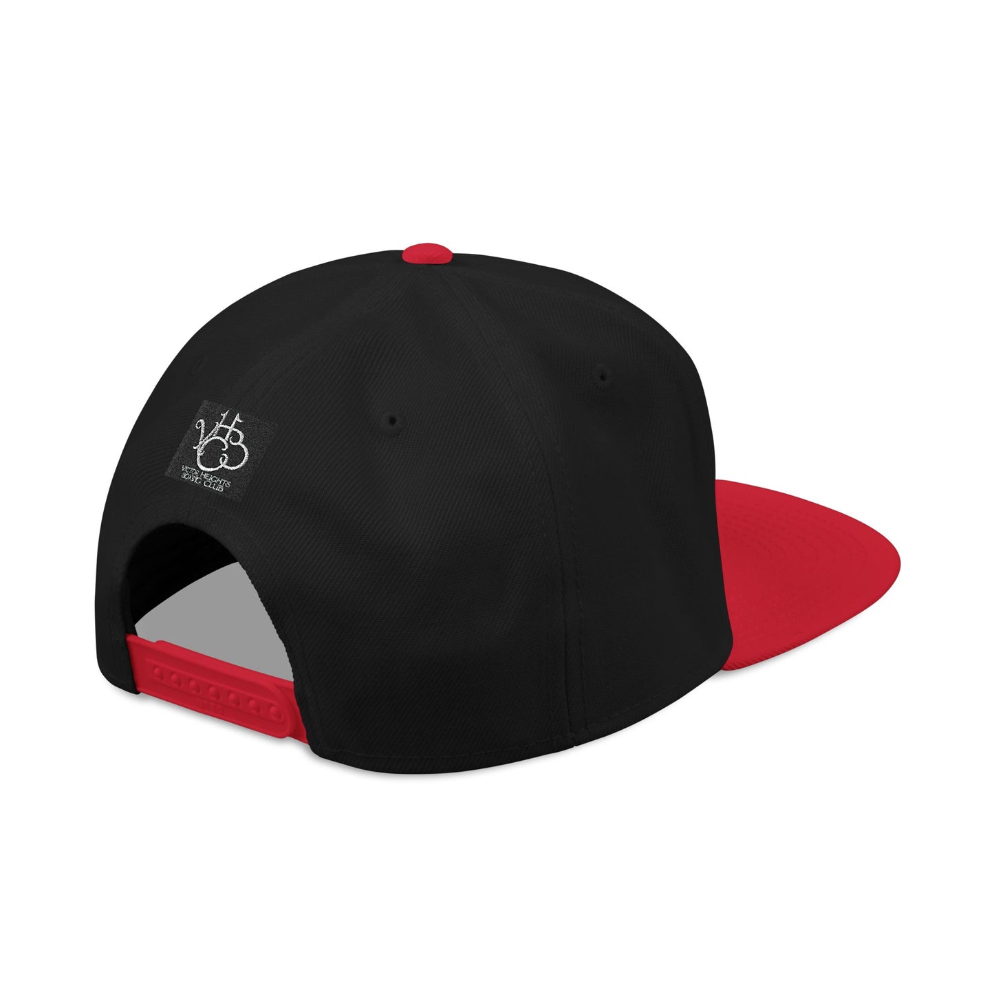 Embroidered Poker Hand Snapback Hat — Red Heart Ace Design