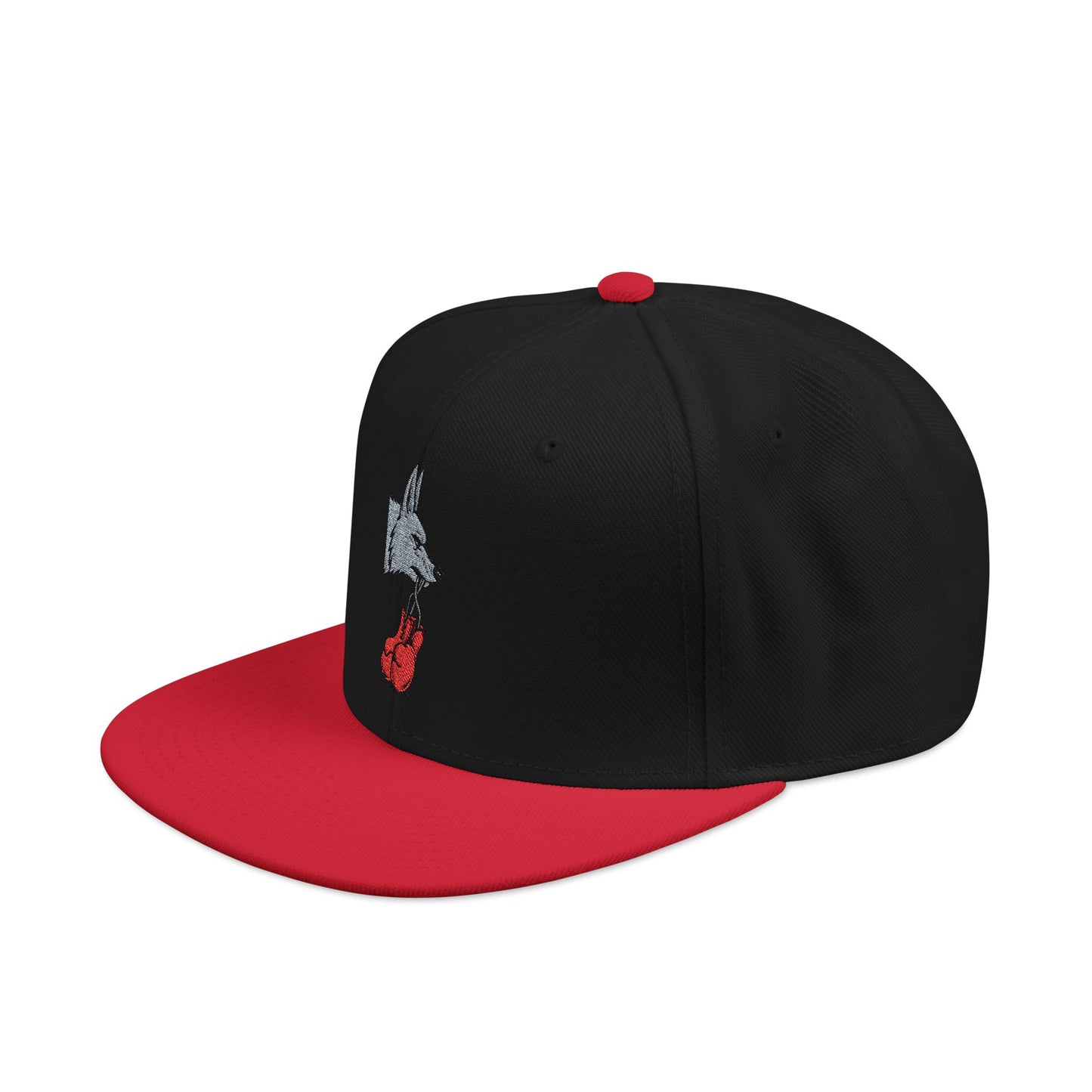 Embroidered Poker Hand Snapback Hat — Red Heart Ace Design