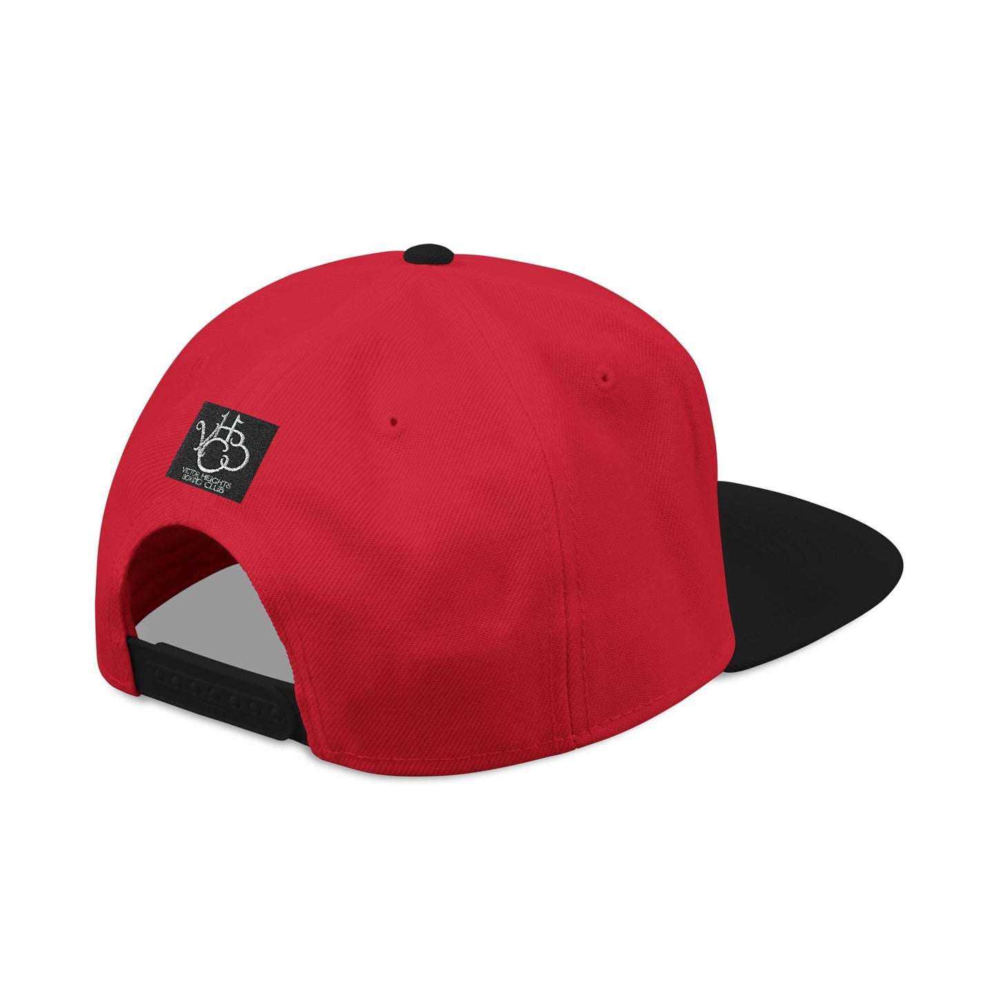 Embroidered Poker Hand Snapback Hat — Red Heart Ace Design