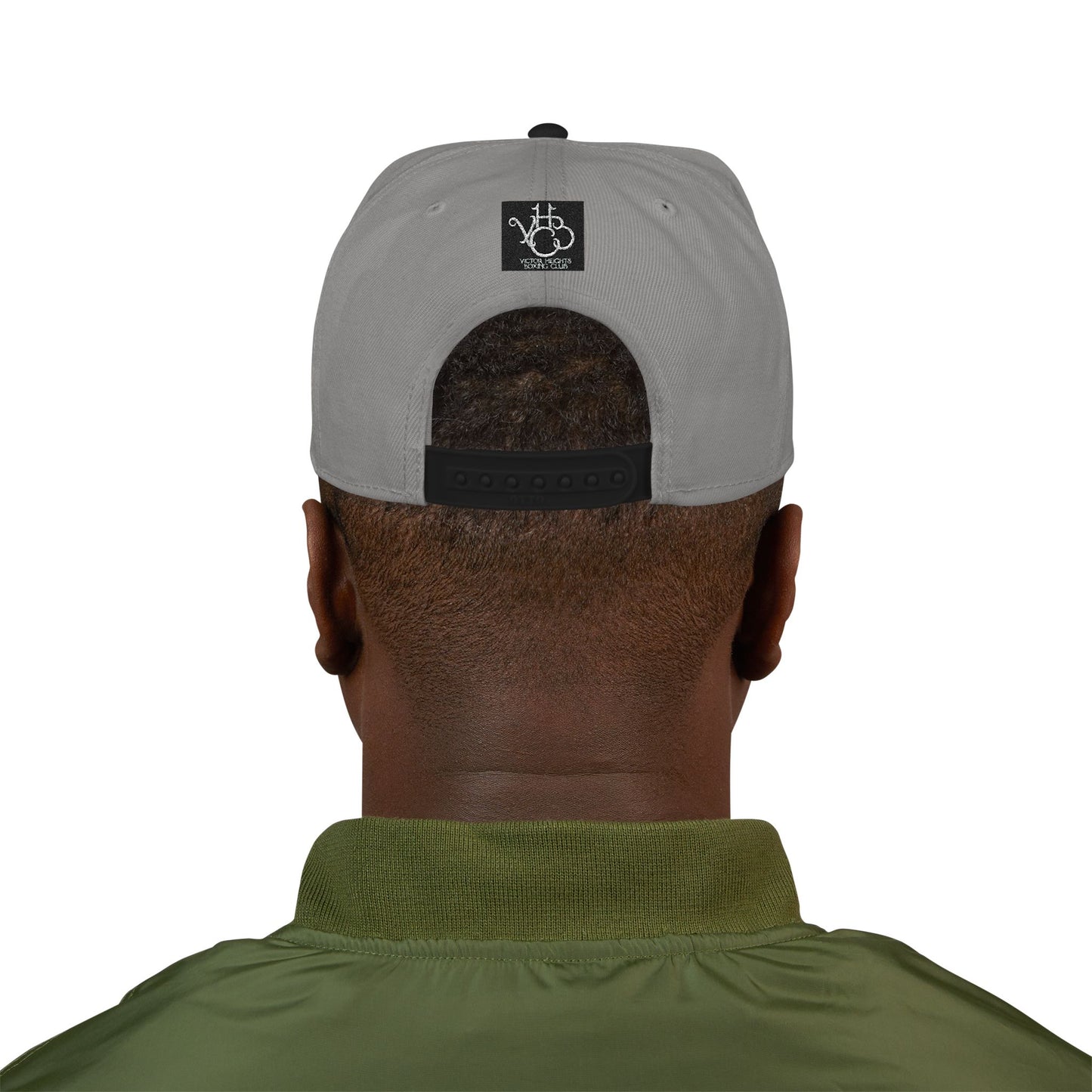 Embroidered Poker Hand Snapback Hat — Red Heart Ace Design
