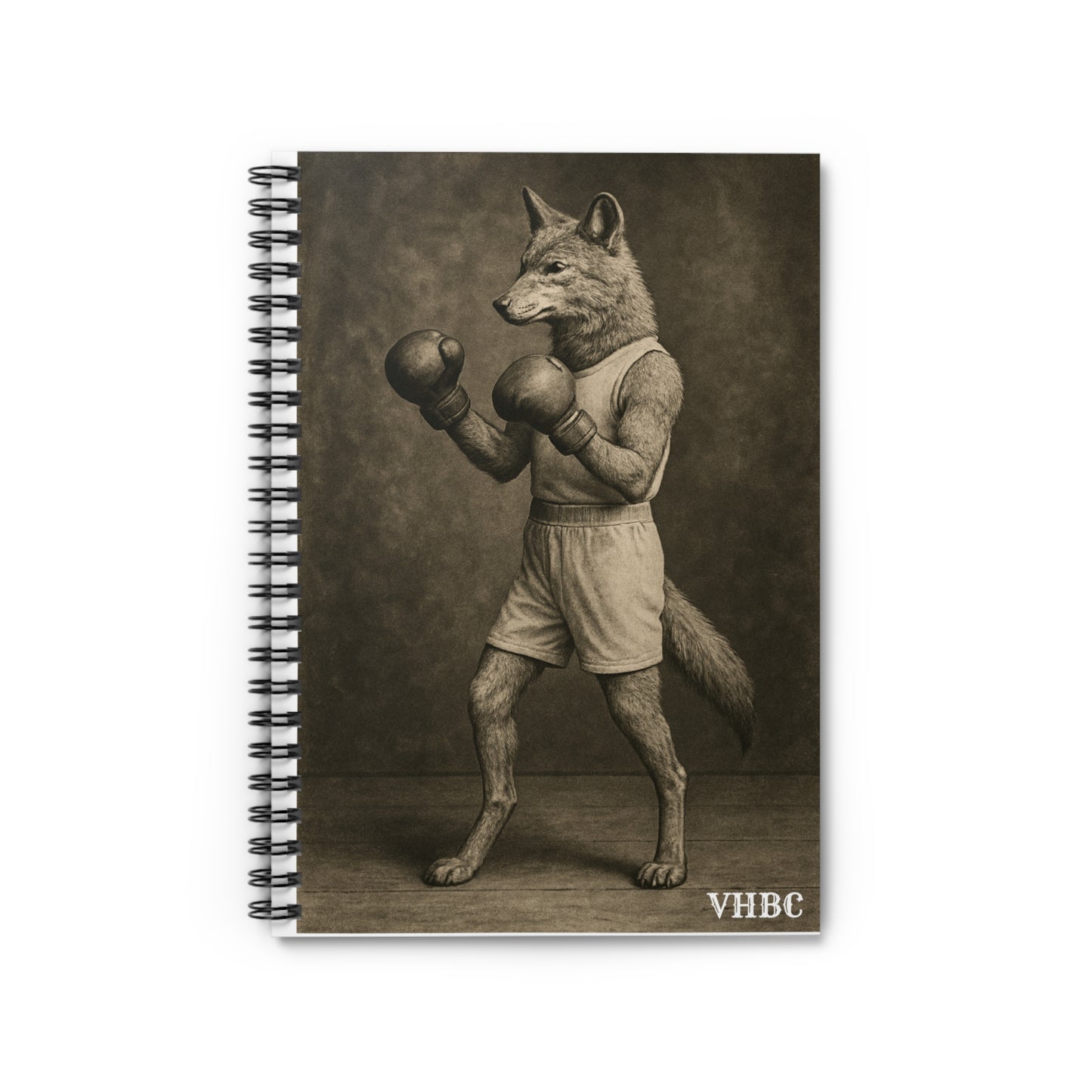 Boxing Coyote Spiral Training Notebook - Victor Heights Boxing Club