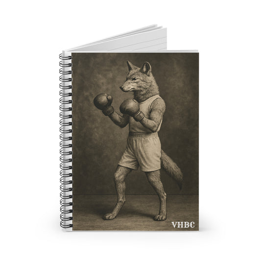 Boxing Coyote Spiral Training Notebook - Victor Heights Boxing Club