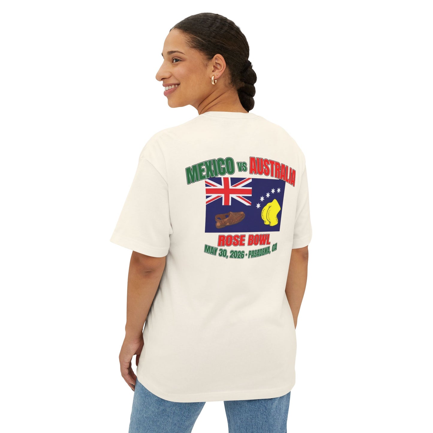 Rose Bowl Soccer Tee — Mexico vs Australia Match Shirt (May 30, 2026)