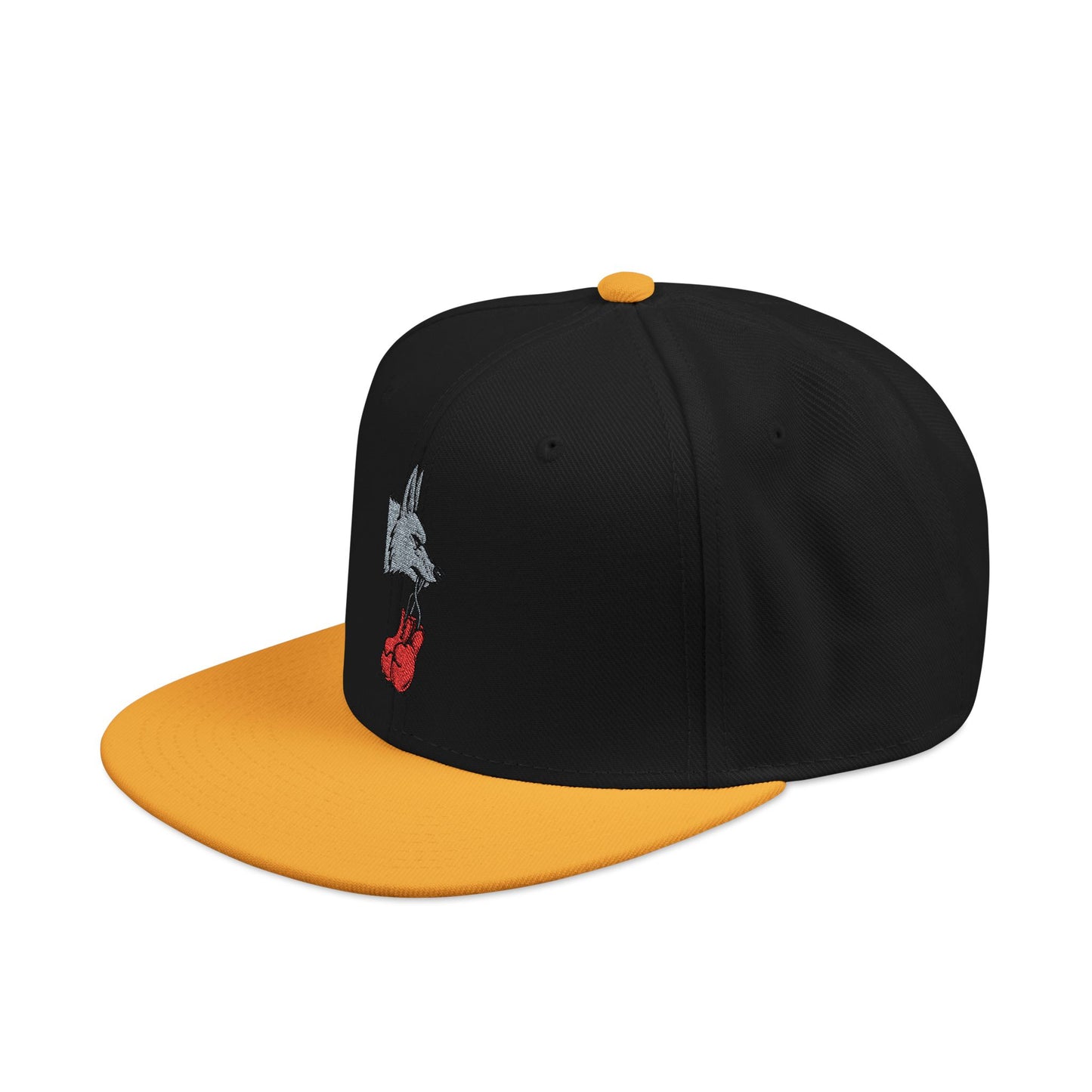 Embroidered Poker Hand Snapback Hat — Red Heart Ace Design