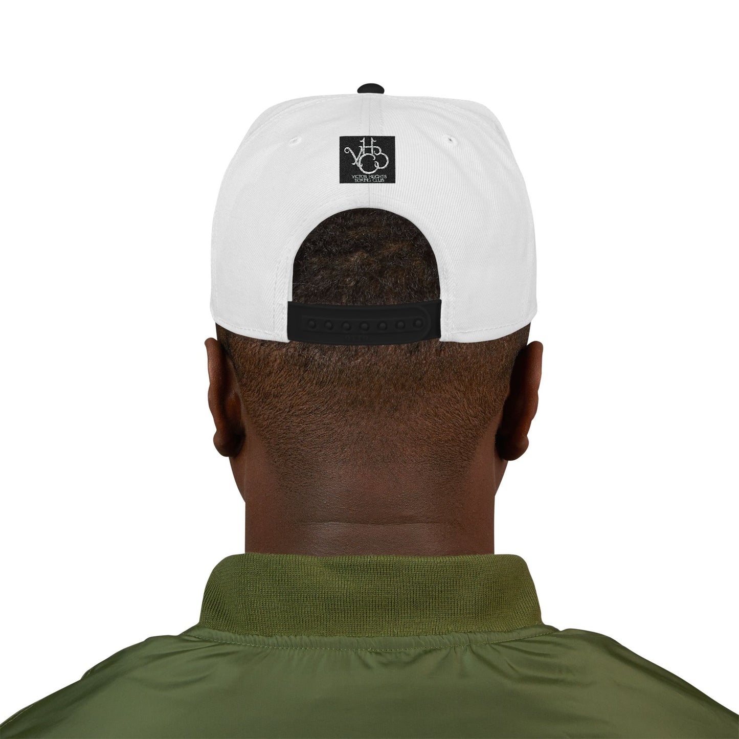 Embroidered Poker Hand Snapback Hat — Red Heart Ace Design