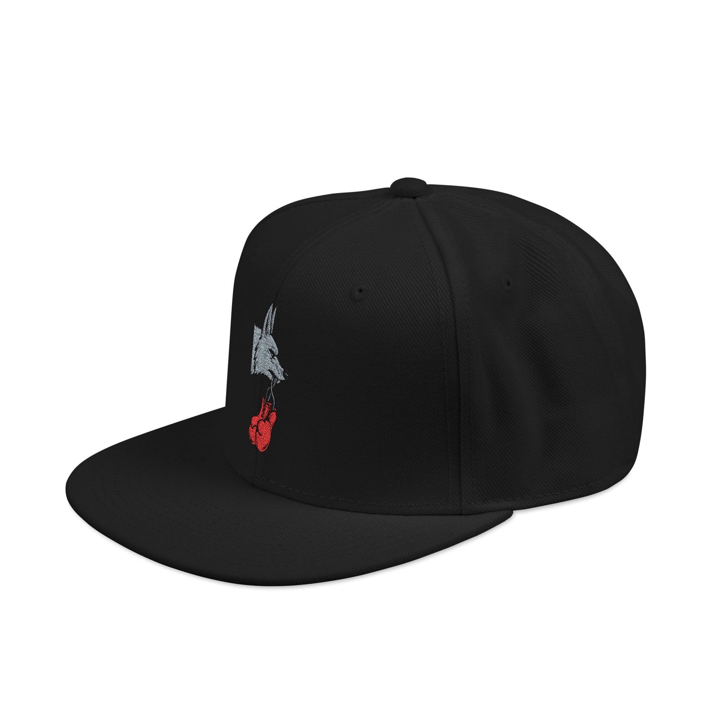 Embroidered Poker Hand Snapback Hat — Red Heart Ace Design