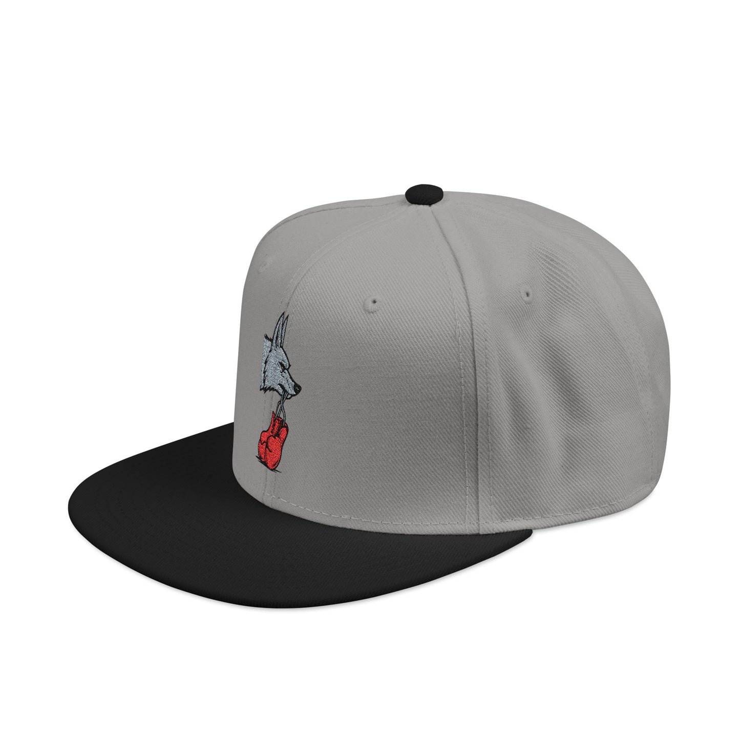 Embroidered Poker Hand Snapback Hat — Red Heart Ace Design