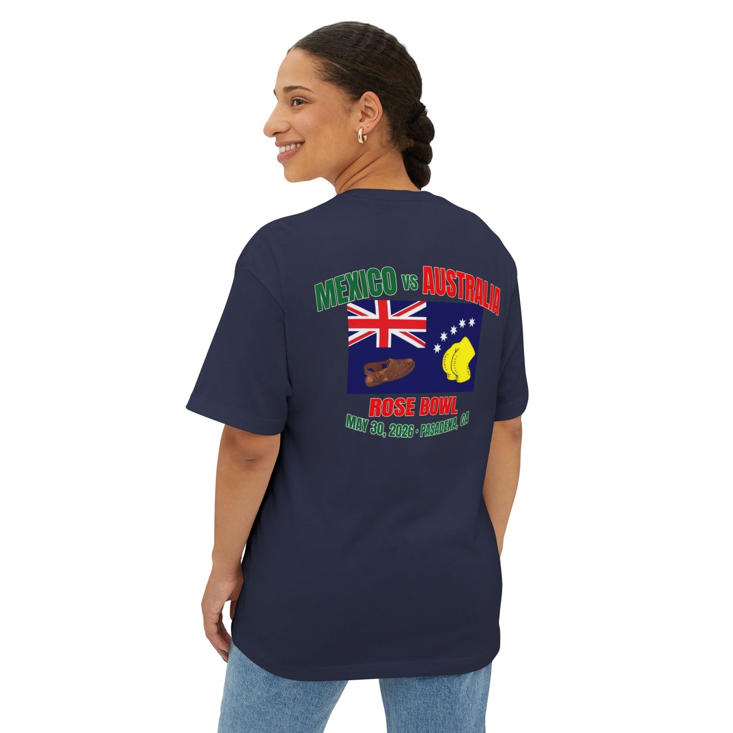Rose Bowl Soccer Tee — Mexico vs Australia Match Shirt (May 30, 2026)