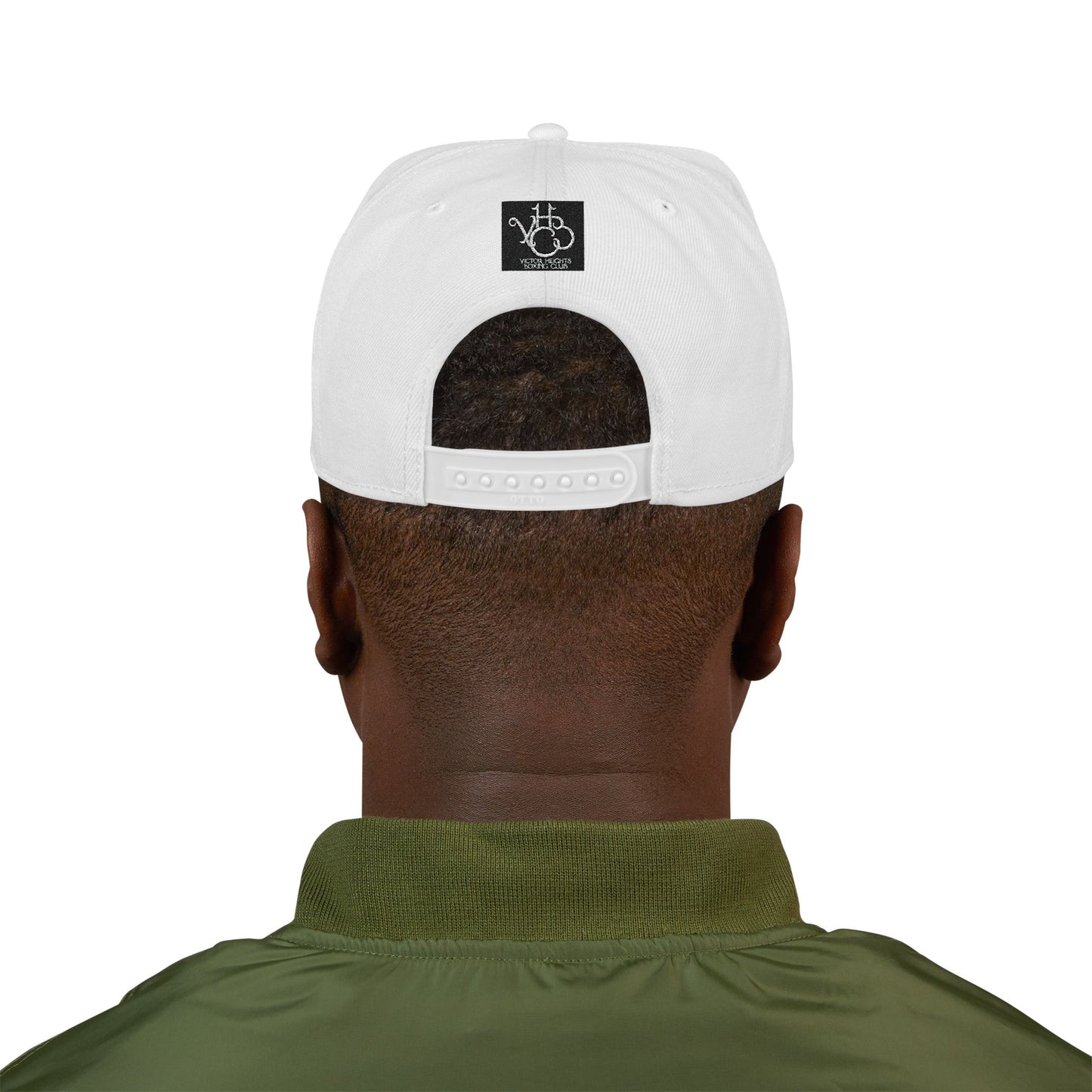 Embroidered Poker Hand Snapback Hat — Red Heart Ace Design