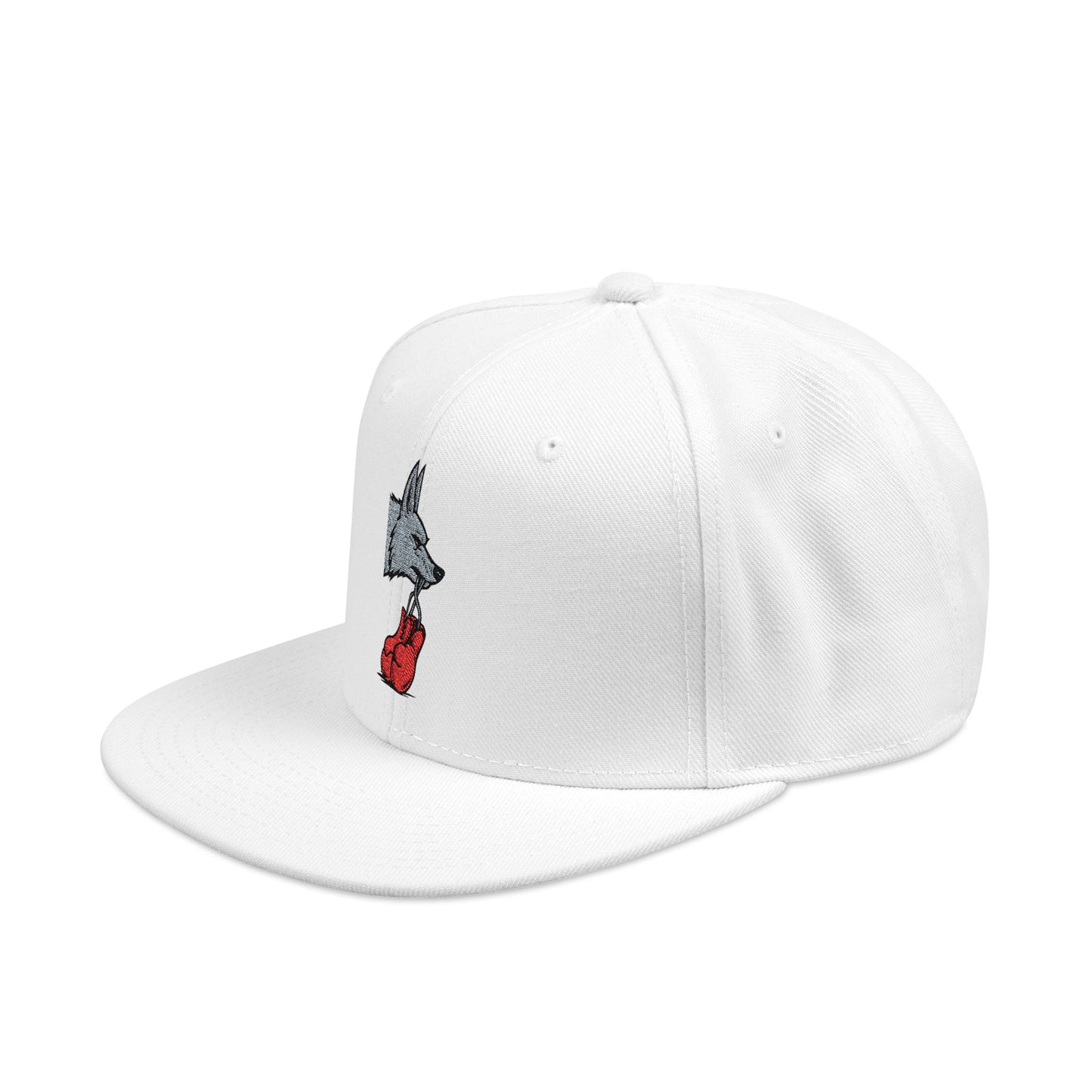 Embroidered Poker Hand Snapback Hat — Red Heart Ace Design