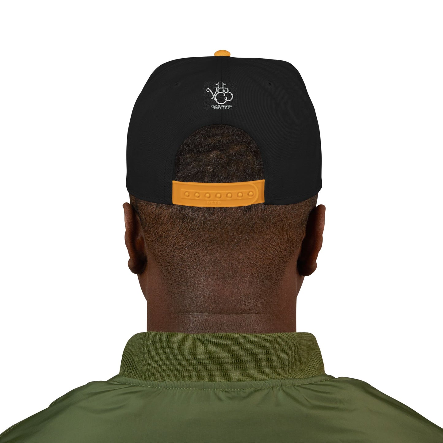 Embroidered Poker Hand Snapback Hat — Red Heart Ace Design