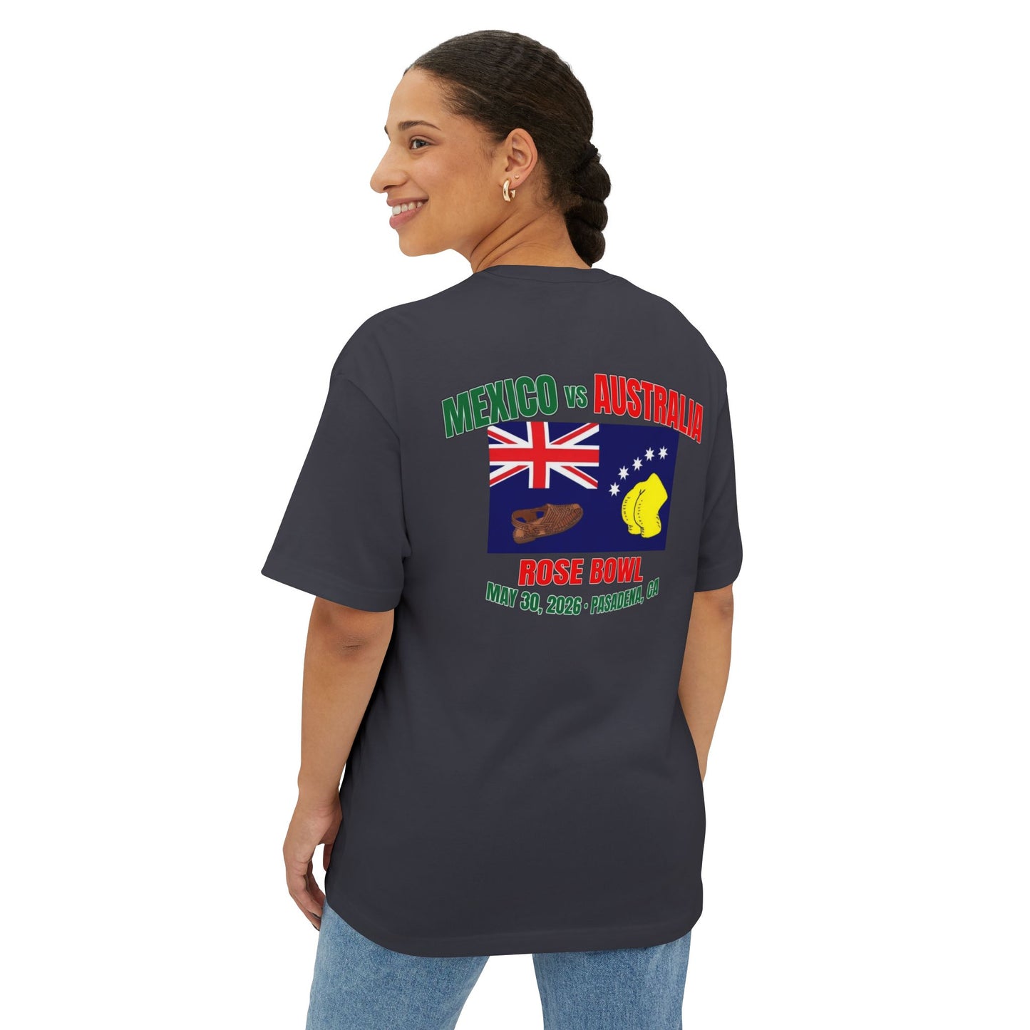 Rose Bowl Soccer Tee — Mexico vs Australia Match Shirt (May 30, 2026)