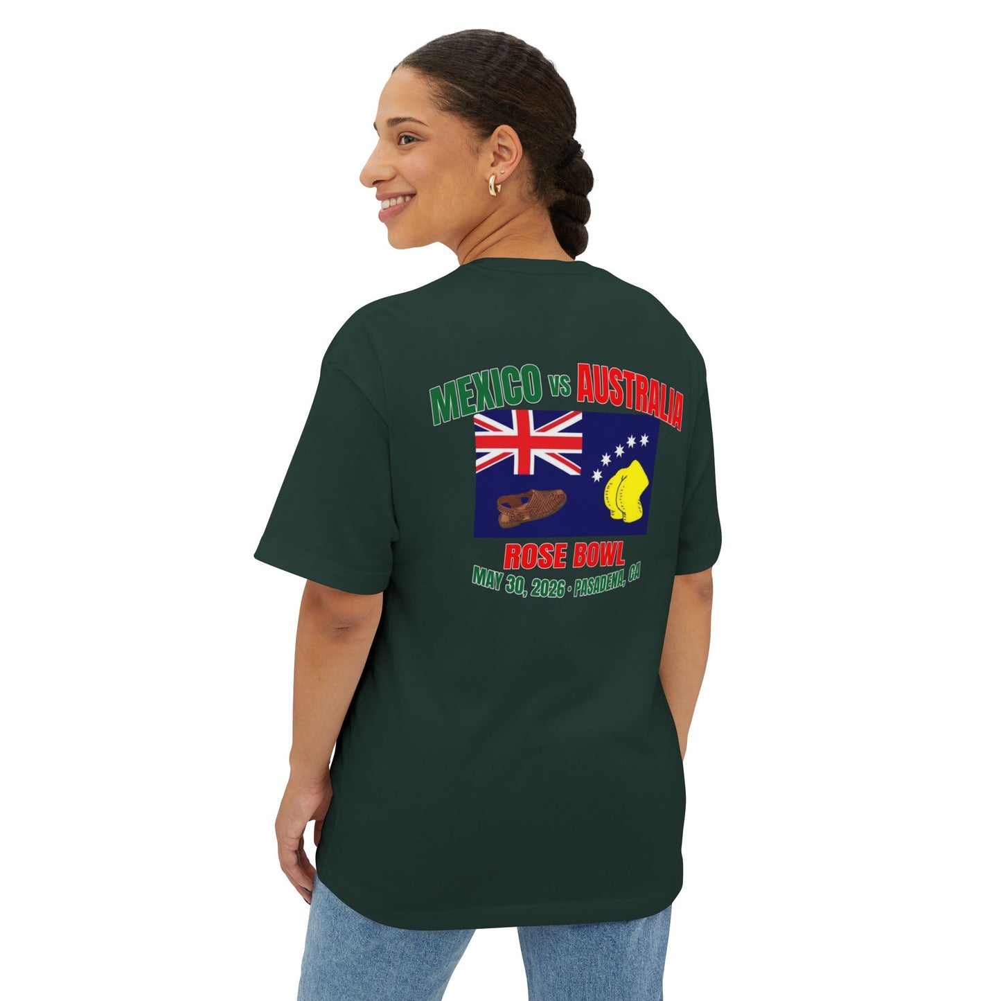 Rose Bowl Soccer Tee — Mexico vs Australia Match Shirt (May 30, 2026)